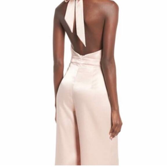 Leith Satin Halter Jumpsuit Size Medium - Picture 2 of 9